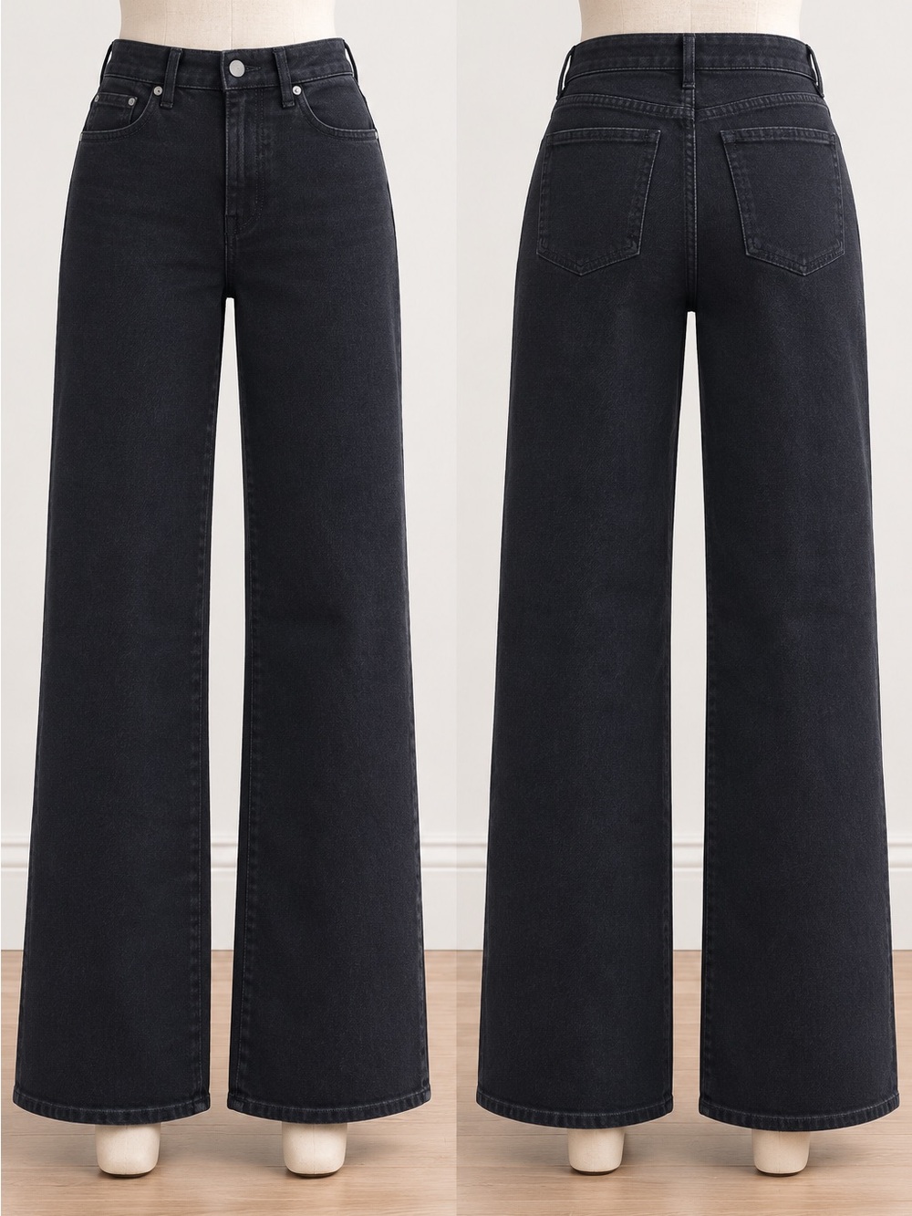J Crew Factory Semi Stretch High Rise Denim Trouser